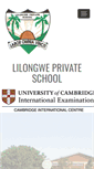 Mobile Screenshot of lilongweprivateschool.com