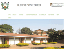 Tablet Screenshot of lilongweprivateschool.com